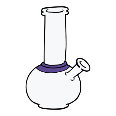 çizgi film doodle bong, vektör çizim