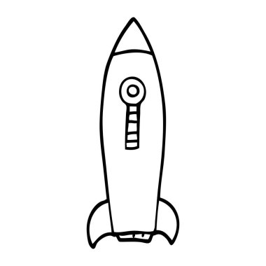 çizgi çizme çizgi film uzay roketi