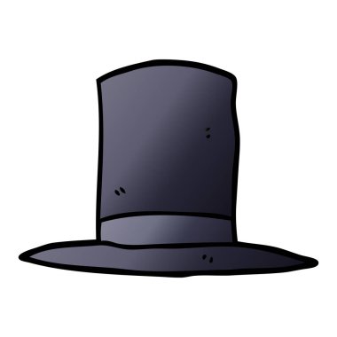 karikatür silindir şapka