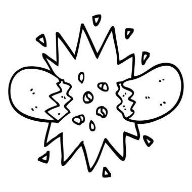 sosis patlayan siyah beyaz çizgi film