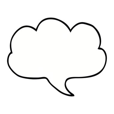 çizgi film doodle ifade kabarcık