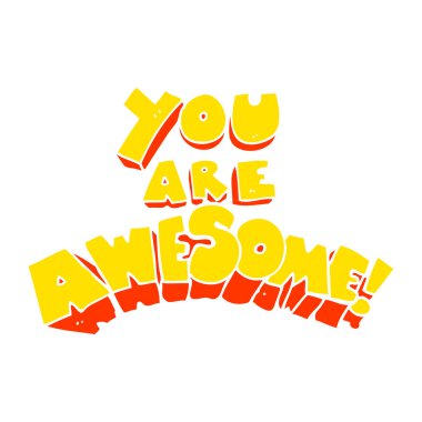 Harika düz renk illüstrasyon işareti vardır