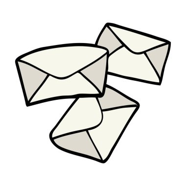 çizgi film doodle mektuplar, vektör tasarımı