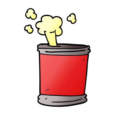 çizgi film doodle kutu bira