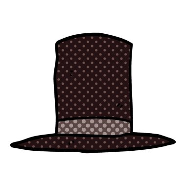 karikatür silindir şapka