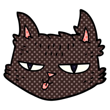 komik karikatür doodle kedi