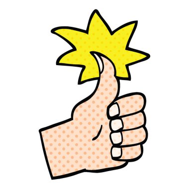 çizgi roman tarzı çizgi film Yaşasın sembolü