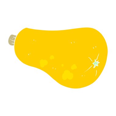 düz renk illüstrasyon butternut Squash