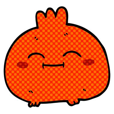 çizgi film doodle mutlu kök sebze