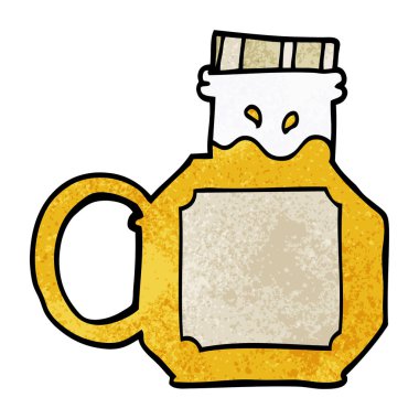 Beyaz arka plan üzerinde izole karikatür doodle tatlım