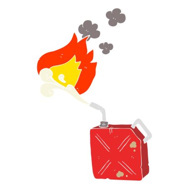 düz renk illüstrasyon yakıt yakıt sprey yanma ile olabilir