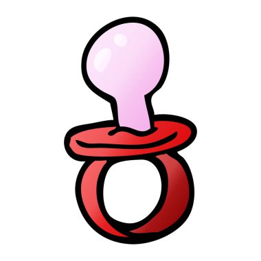 çizgi film doodle bebek emziği