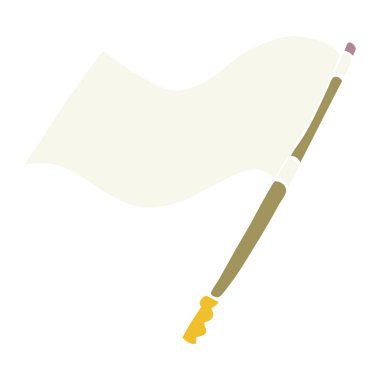 çizgi film doodle bayrak, vektör tasarımı