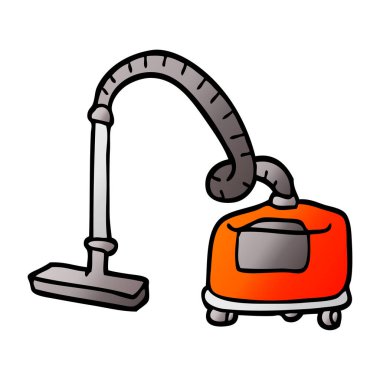 vektör degrade illüstrasyon karikatür Vakumlu hoover