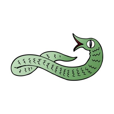 çizgi film doodle Ortaçağ yılan