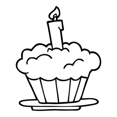 çizim karikatür Doğum günü pastası