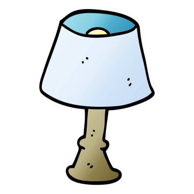 çizgi film doodle düzenli lamba