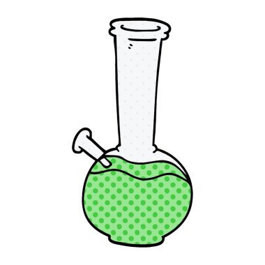 çizgi film doodle bong, vektör çizim