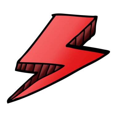 çizgi film doodle şimşek