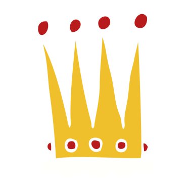 grafik karikatür doodle taç