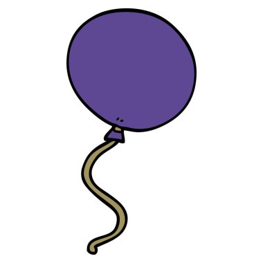 çizgi film doodle balon, vektör