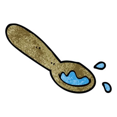 çizgi film doodle kepçe gıda