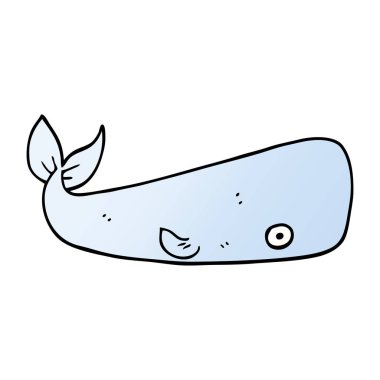 çizgi film doodle deniz balina