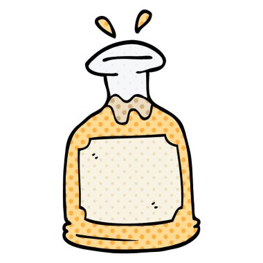 çizgi film doodle viski sürahi