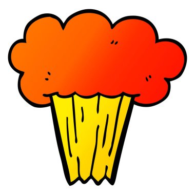 çizgi film doodle bir havuç kek