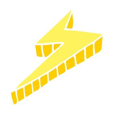 çizgi film doodle dekoratif şimşek