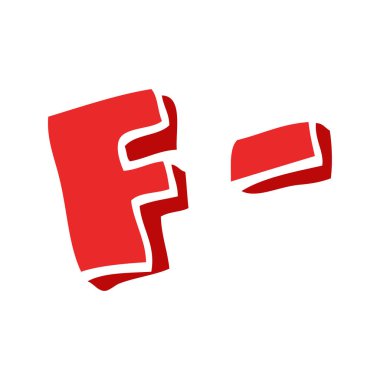 çizgi film doodle harf dereceleri