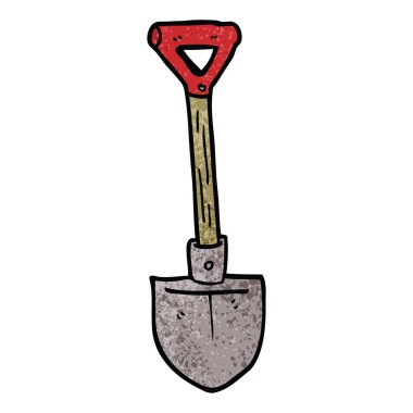 çizgi film doodle kürek vektör çizim