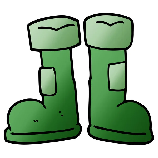 Desenho Animado Doodle Wellington Boot —  Vetores de Stock