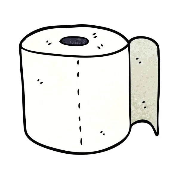 Dessin Animé Doodle Rouleau Toilette — Image vectorielle