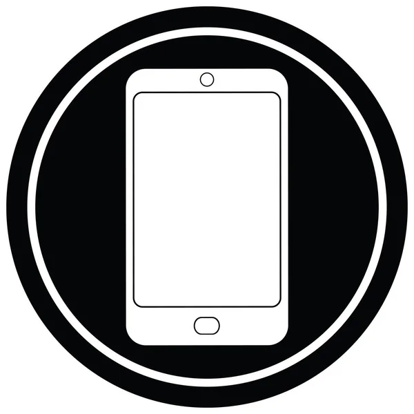 Grafisches Kreissymbol Für Mobiltelefone — Stockvektor