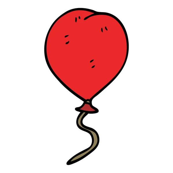 Balão Doodle Desenhos Animados Vetor —  Vetores de Stock