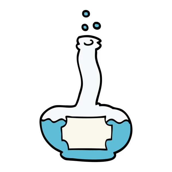 Cartoon Doodle Potion Flat Icon Isolado Fundo Branco Vetor Ilustração —  Vetores de Stock