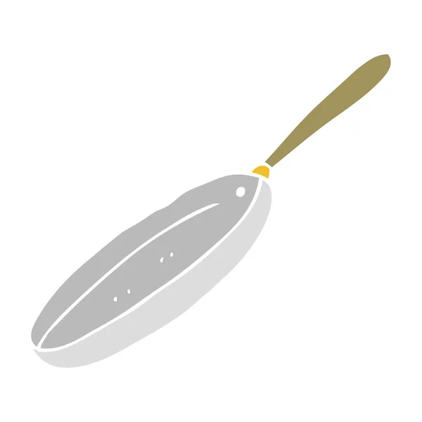 Illustration Couleur Plate Poêle Frire — Image vectorielle