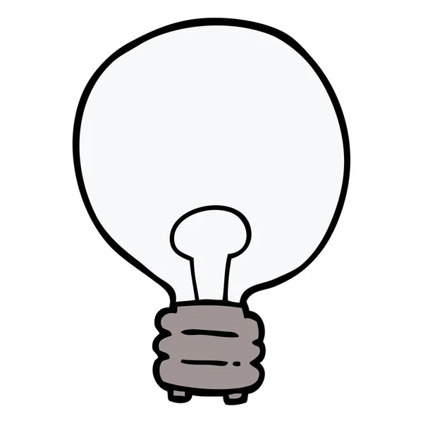 Cartoon Doodle Lampadina — Vettoriale Stock