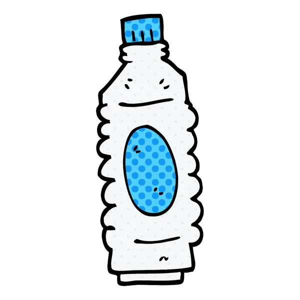 Cartoon Doodle Dranken Fles — Stockvector
