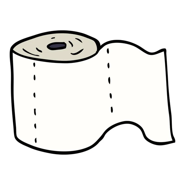 Karikatur Doodle Toilettenrolle — Stockvektor