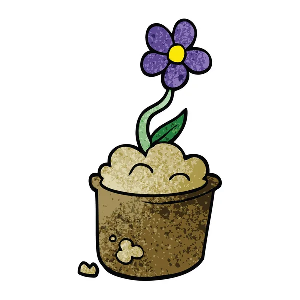 Cartoon Doodle Blomkruka — Stock vektor