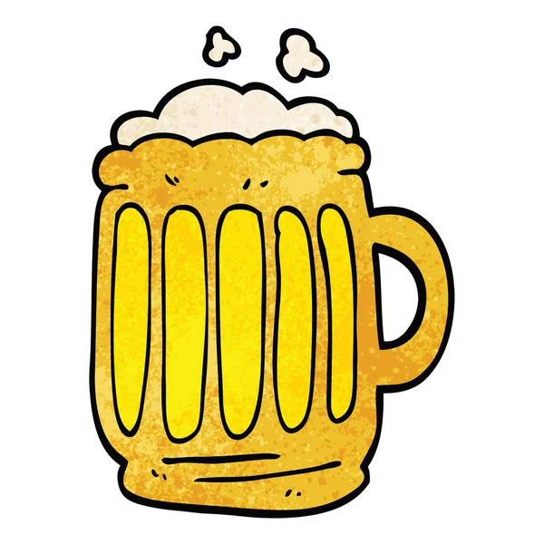 Cartoon Doodle Tankard Van Bier — Stockvector