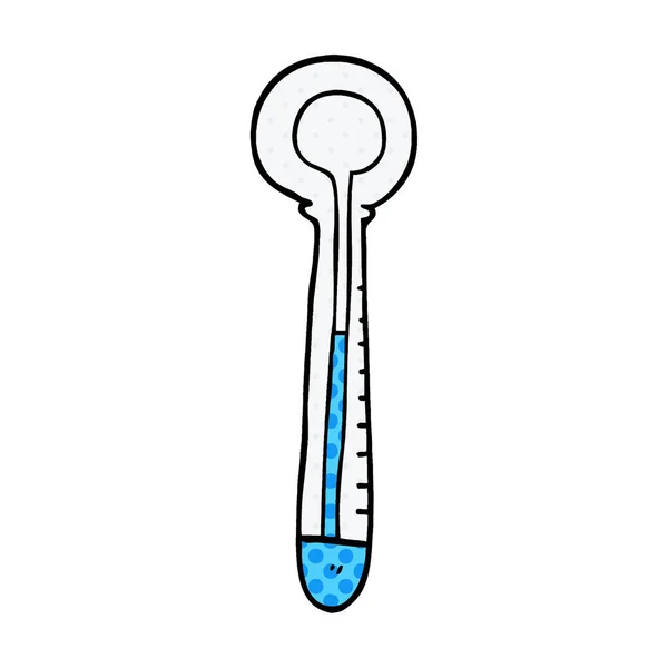Cartoon Doodle Medical Thermometer — Stock Vector