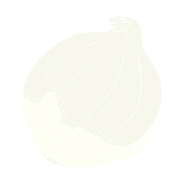 Illustration Couleur Plate Oignon — Image vectorielle