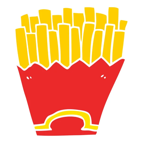 Cartoon Doodle Pommes Frites — Stockvektor