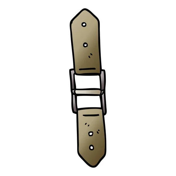 Vector Gradient Illustration Cartoon Leather Strap — Stock Vector