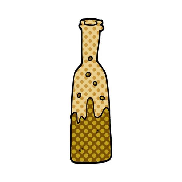 Pop Μπουκάλι Γελοιογραφία Doodle — Διανυσματικό Αρχείο