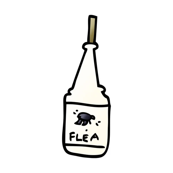 Cartoon Doodle Flea Treatment — Stock Vector