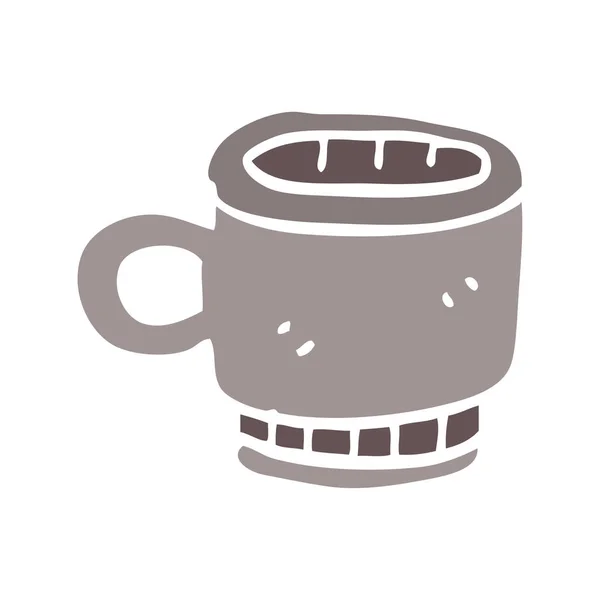动画片涂鸦咖啡杯 — 图库矢量图片